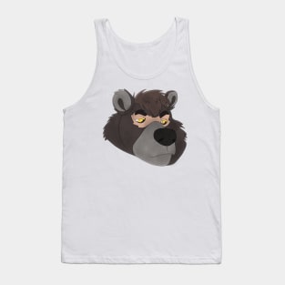 Anthro bear face Tank Top